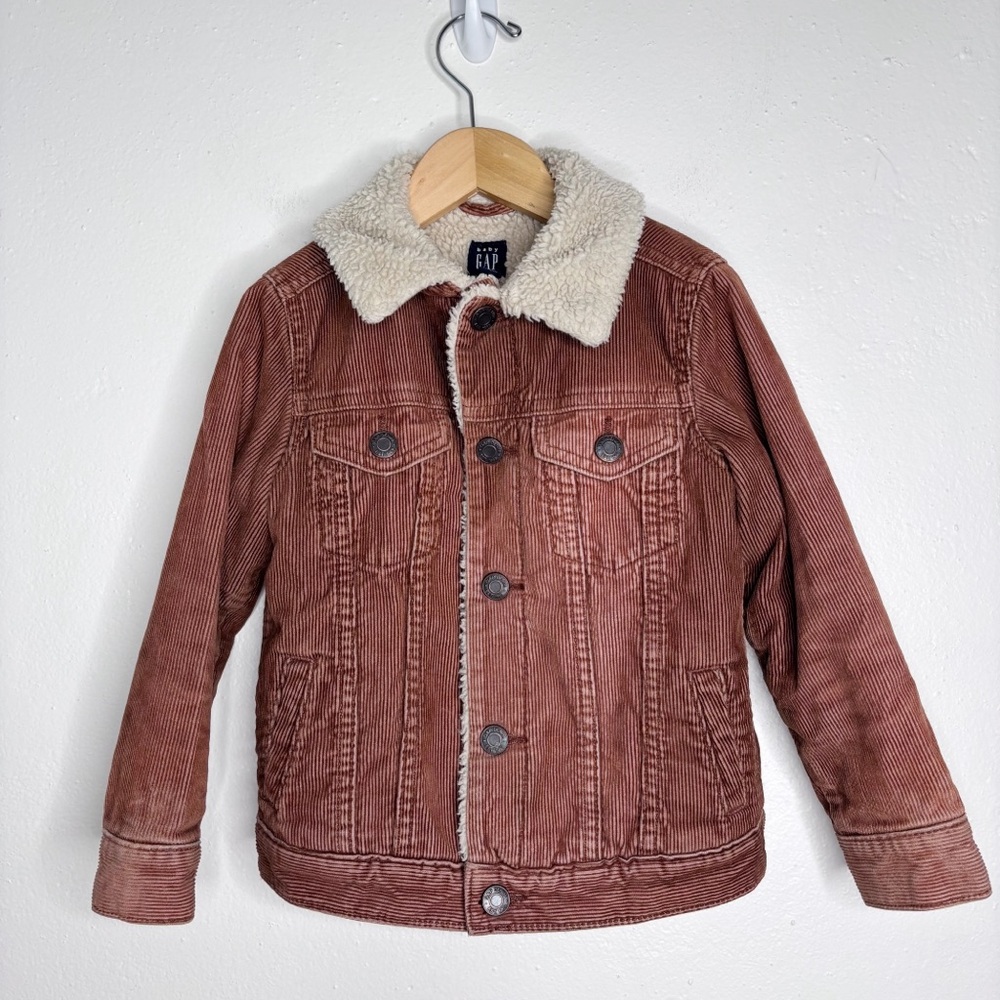 Gap Kids Sherpa Lined Corduroy Jacket Size 4T
